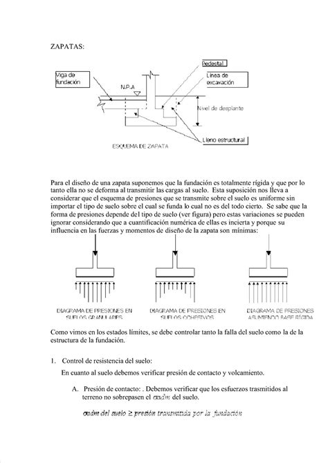 Calculo de zapatas aisladas - ZAPATAS: Para el diseño de una zapata ...