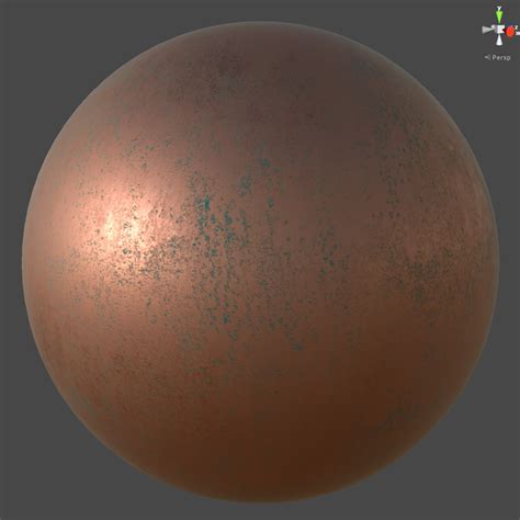 Oxidized Copper PBR Material - Free PBR Materials