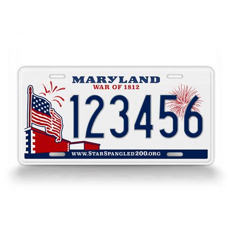 Custom Maryland War Of 1812 License Plate – SignsAndTagsOnline