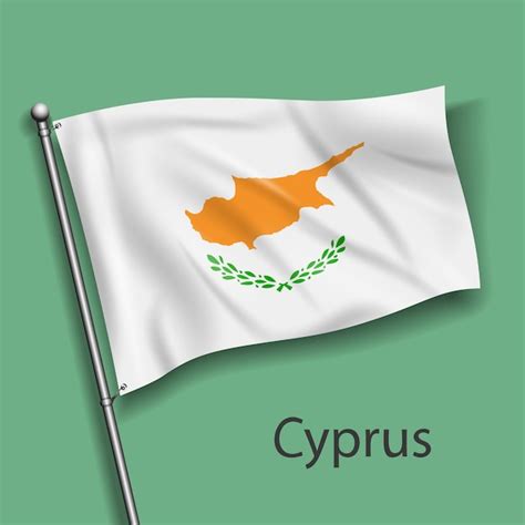 Premium Vector | The national flag of cyprus in europe