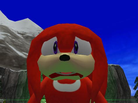 Sonic Hell, Is a sad Knuckles possible? Y'know like with...