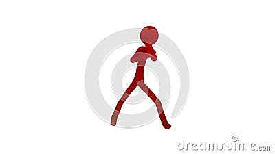 Stick Figure Man Fighting, Boxing Stock Footage - Video of stick ...