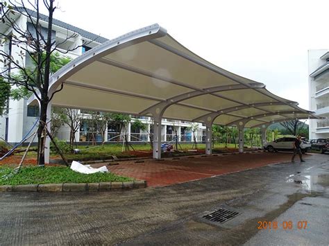 Tensile Fabric Membrane Structure Car Parking Shed Roofing Design Buy Steel Fabric Structure,Car ...