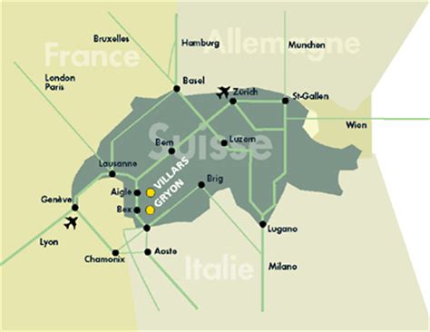 Maps of Villars ski resort in Switzerland | SNO