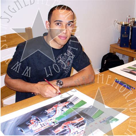 Signed Lewis Hamilton F1StarSigned Memorabilia