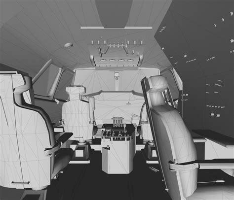 3d model interior concorde