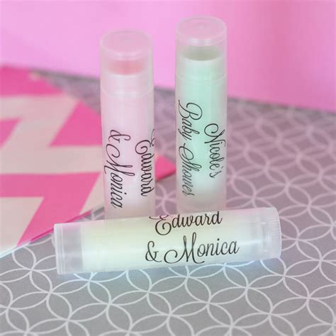 Personalized Lip Balm Tubes with Clear Labels