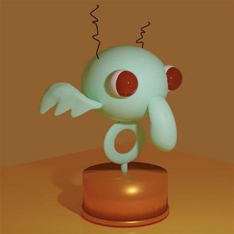 I made the "Squidward en Repose" statue from "Artist Unknown" in Blender today. : r/spongebob