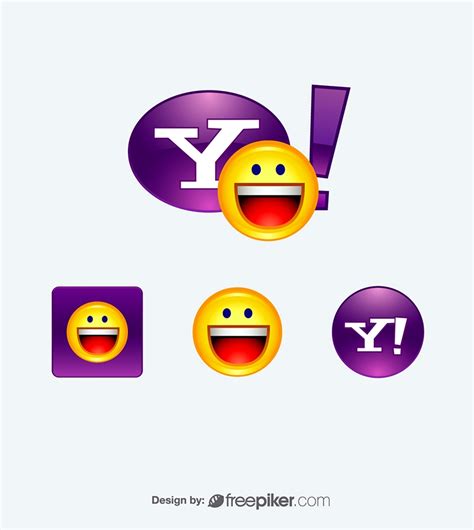 Freepiker | yahoo messenger vector icons