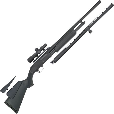 Bullseye North | Mossberg 500 Field/Deer Combo 20 Gauge Pump Action Shotgun 24" and 26" Barrels ...