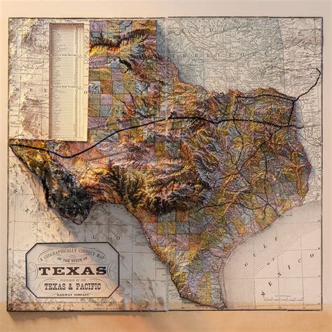 Texas Geographie | Etsy