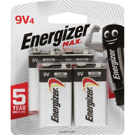 Energizer Max 9V Batteries - 4 Pack - Bunnings Australia