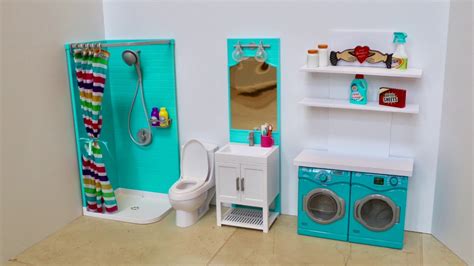 American Girl Doll Bathroom and Laundry Room Play Sets Review and Room ...