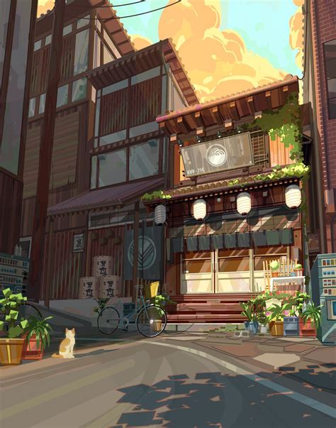 Ramen Shop, Kenny Vo on ArtStation at https://www.artstation.com ...