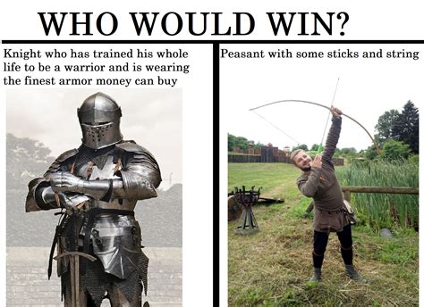 Archery is just long range stabbing : r/memes