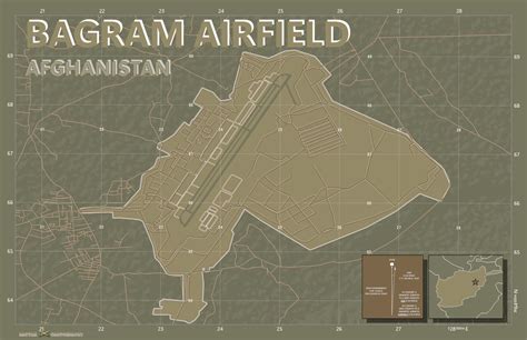 Bagram Airbase Afganistan Map