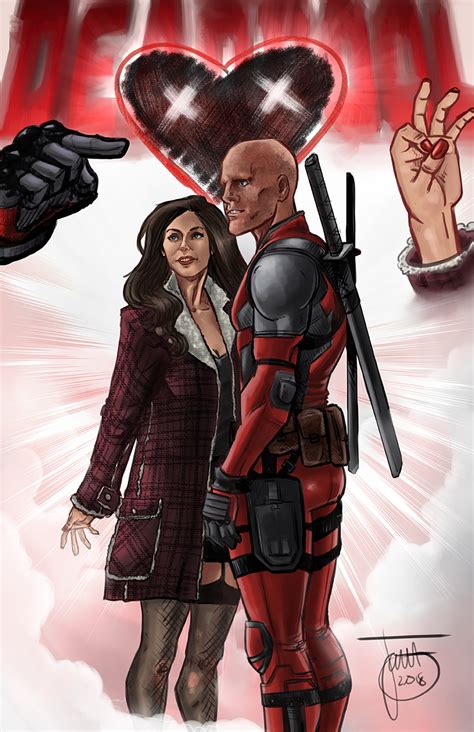 Marvel Studios - Deadpool & Vanessa : 11 x 17" Print · Art by Jarett ...