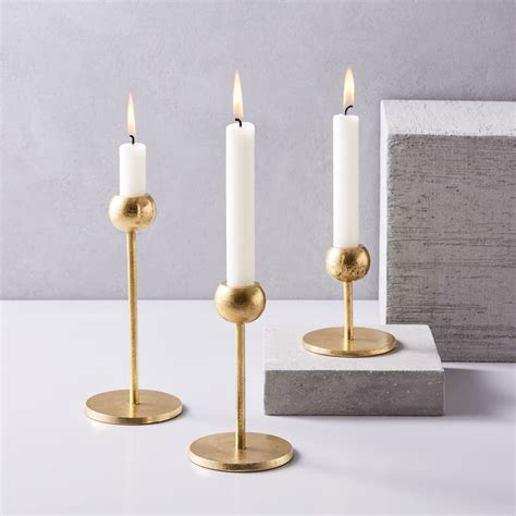 Modern Brass Candleholders | Modern candles, Modern candle holders ...