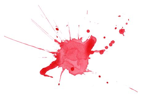 6 Red Watercolor Splatter (PNG Transparent) | OnlyGFX.com