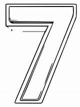 Number Seven Coloring Page  Wecoloringpagecom sketch template