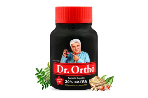 3x Dr. Ortho Ayurvedic Joint Pain Relief Capsule 60 Caps Fast Ship - www.cottoncare.com.sg