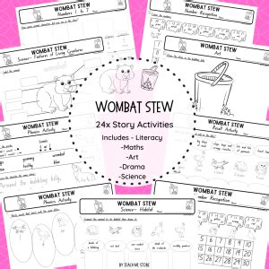 Wombat Stew Story Activities - Teach Me Mommy