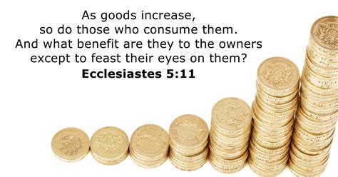 Ecclesiastes 5:11 Whoever loves money never has money enough (Listen to, Dramatized or Read ...