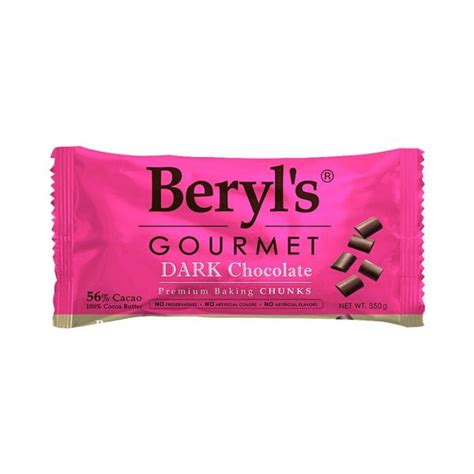 Beryl's Gourmet Dark Chocolate Premium Baking Chunks (56% Cacao)