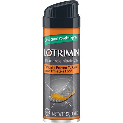 Lotrimin AF Athlete's Foot Deodorant Powder Spray, 4.6 Ounce Spray Can - Walmart.com