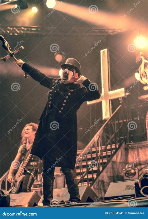 King Diamond live 2016 editorial photo. Image of lead - 75854541