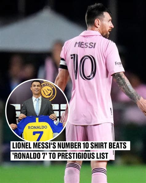 Lionel Messi No.10 shirt at Inter Miami listed as one of the most influential fashion pieces of ...