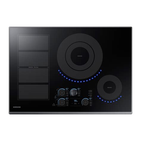 Samsung Induction Cooktop - Virtual Flame Technology - Black Stainless ...