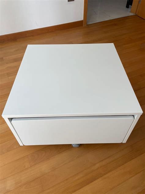 Ikea Slakt Storage Box with castors, Furniture & Home Living, Furniture, Other Home Furniture on ...