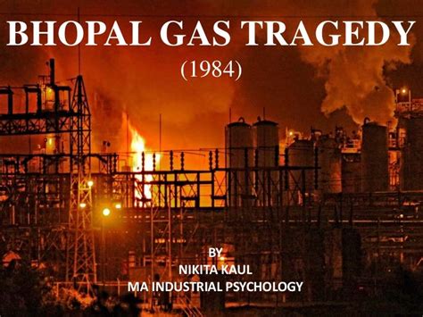 Bhopal gas tragedy- industrial disaster