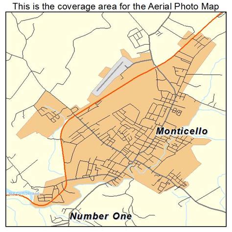 Aerial Photography Map of Monticello, KY Kentucky