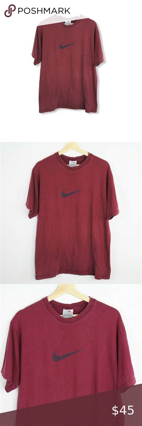 Vintage Nike Team Maroon Center Swoosh Logo Shirt | Logo shirts, Vintage nike, Shirts