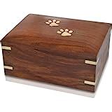 Urns UK Wooden Pet Cremation Urn for Ashes, Elstree 7" Medium: Amazon.co.uk: Pet Supplies