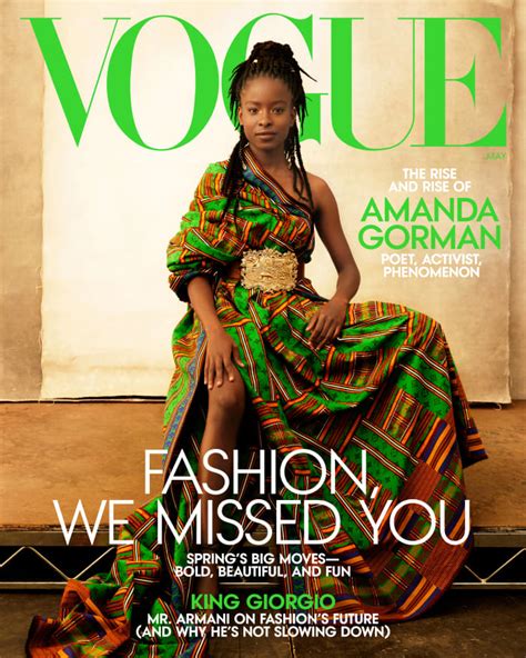 Amanda Gorman Covers the May Issue of 'Vogue' - Fashionista