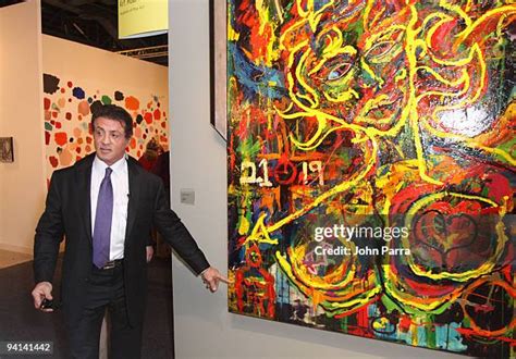 Sylvester Stallone Paintings Exhibit Photos and Premium High Res ...