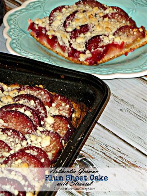 Authentic German Plum Cake with Streusel #Recipe Perfect for Fall