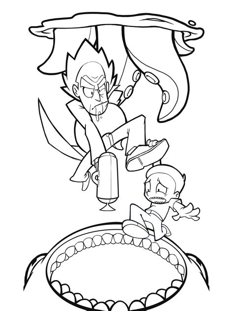 Rick and Morty - Sheet 8 coloring page - Download, Print or Color Online for Free