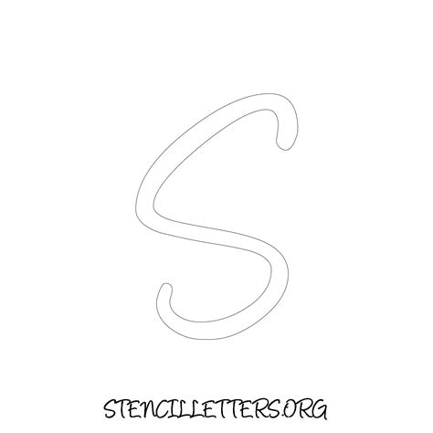 1 Inch to 5 Inch A-Z Printable Individual Letter Stencils - Stencil Letters Org