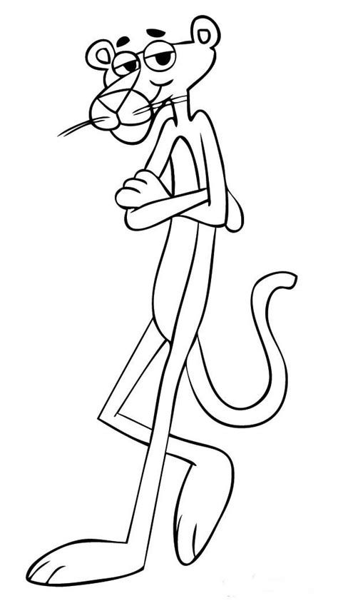 Pink panther coloring pages download and print for free