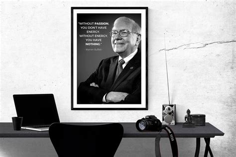 Motivational Poster Warren Buffett Poster Inspirational | Etsy