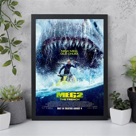 The Meg 2 Poster, the Trench 2023 Poster, Movie Poster, the Meg 2 Movie ...