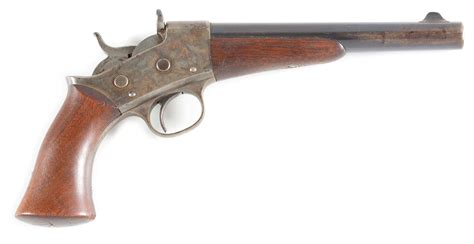 (A) REMINGTON 1871 ARMY ROLLING BLOCK PISTOL. - auctions & price archive