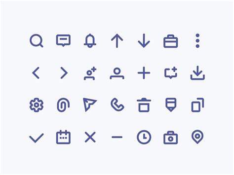 Simple Icon Sets by sujeong on Dribbble