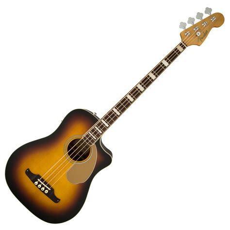 DISC Fender FSR Kingman SCE Acoustic Bass Guitar, 3 Colour Sunburst | Gear4music