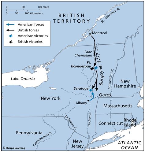 Skillbook Visual Source Exercise 2 - Map: The Battle of Saratoga ...