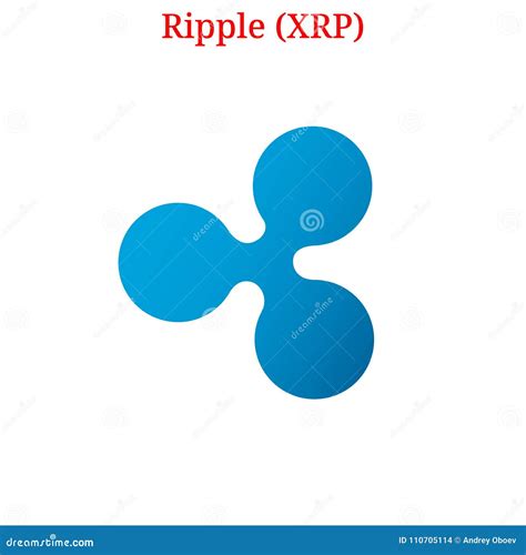 Vector Ripple XRP logo stock vector. Illustration of exchange - 110705114